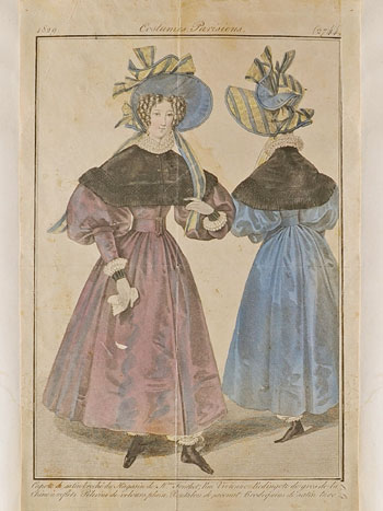 Lámina de moda, núm. 2744, del Magasin de Mme. Fouchet de París, 1829.