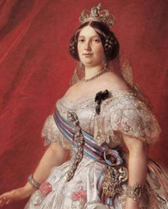Isabel II, su hija.