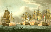 La batalla de Trafalgar
