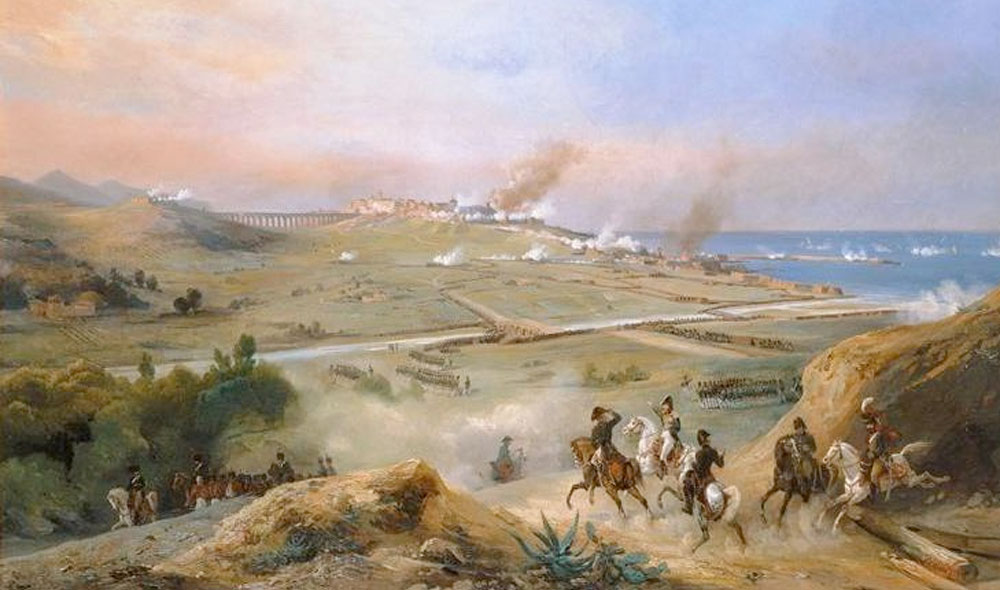 <b>1)</b> Derrota española en el puerto de Somosierra, 6 de junio de 1808.
