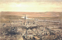Sevilla. Litografía de Alfred Guesdon (1853)