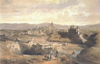 Segovia. Litografía de Alfred Guesdon (1853)